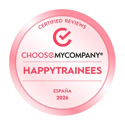 The “HAPPYTRAINEES 2026 by ChooseMyCompany” award logo.