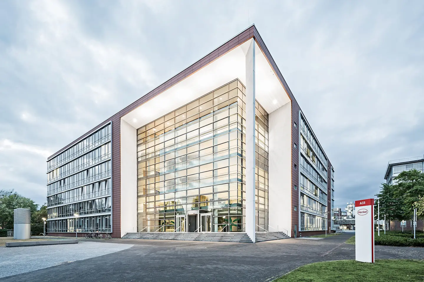 Aerial view of Henkel's headquarters in Düsseldorf